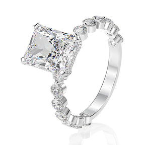 Moissanite Engagement Ring 4ct 18K Gold-Plated