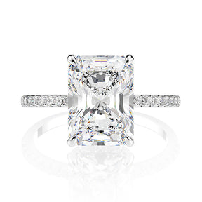 Moissanite Engagement Ring 8ct 18K Gold-Plated