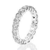 Classic Moissanite Ring 0.3ct 18K Gold-Plated