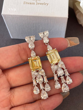 Luxury Moissanite Earring 6ct 18K Gold-Plated