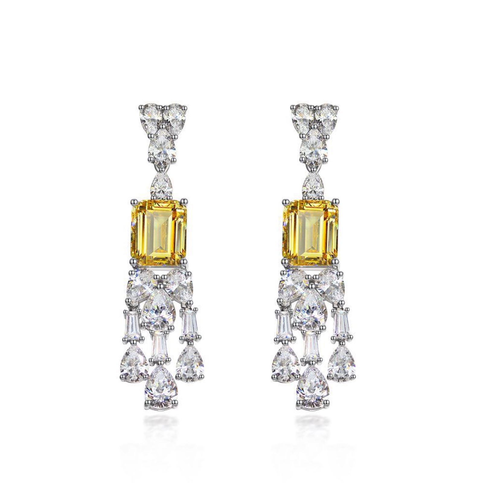 Luxury Moissanite Earring 6ct 18K Gold-Plated