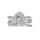 Moissanite Engagement Round Ring