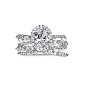 Moissanite Engagement Round Ring